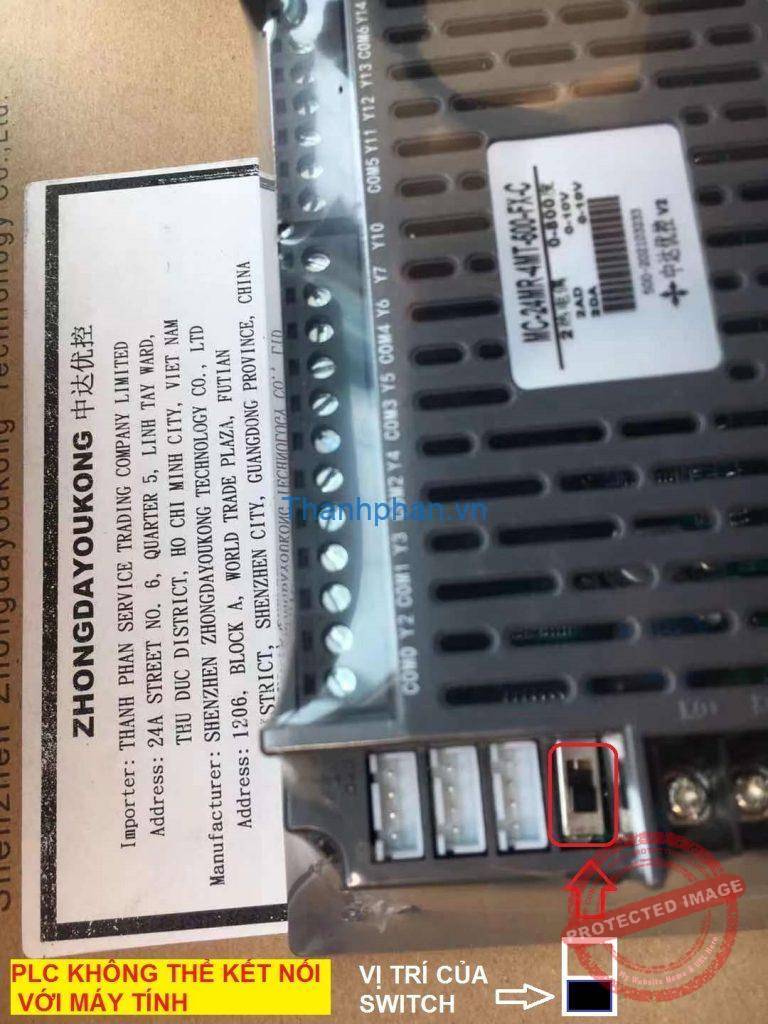 The data which was downloaded from PLC is incorrect
