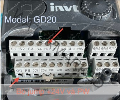 Chân HDI biến tần INVT GD20