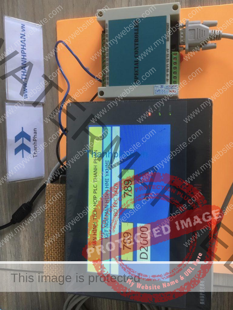Kết nối bo PLC FX2N và màn hình HMI YKHMI
