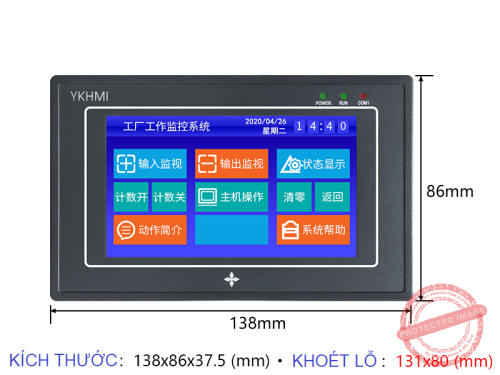 Màn hình YKHMI 4.3 inch