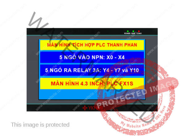 Màn hình YKHMI 4.3 inch, 10MR ,5 ngỏ vào, 5 ngỏ ra relay