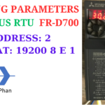 Cài đặt Modbus RTU biến tần FR-D700