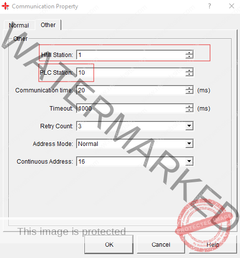 ĐỊa chỉ modbus của HMI và PLC