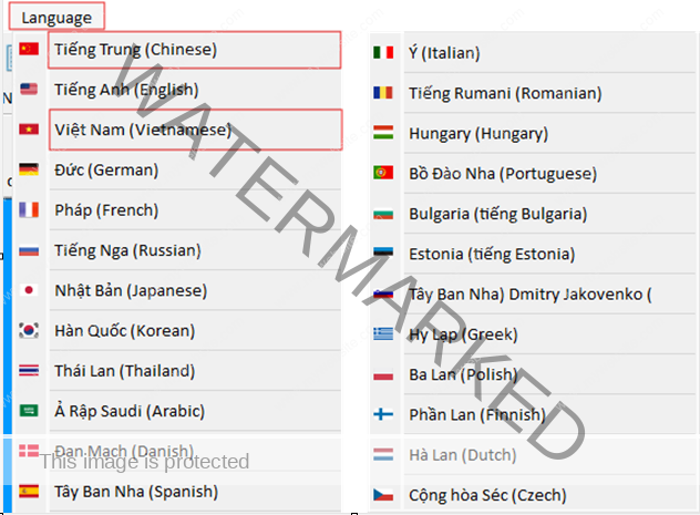 Phần mềm YKBuider tiếng Anh, tiếng Việt