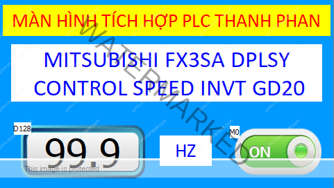 PLC FX3SA CONTROL SPEED INVT GD20