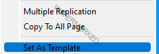 Set as Template
