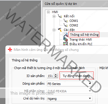 Tự động nhận dạng mã phần cứng và dòng sản phẩm