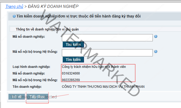 Thông tin về doanh nghiệp đơn vị chủ quản