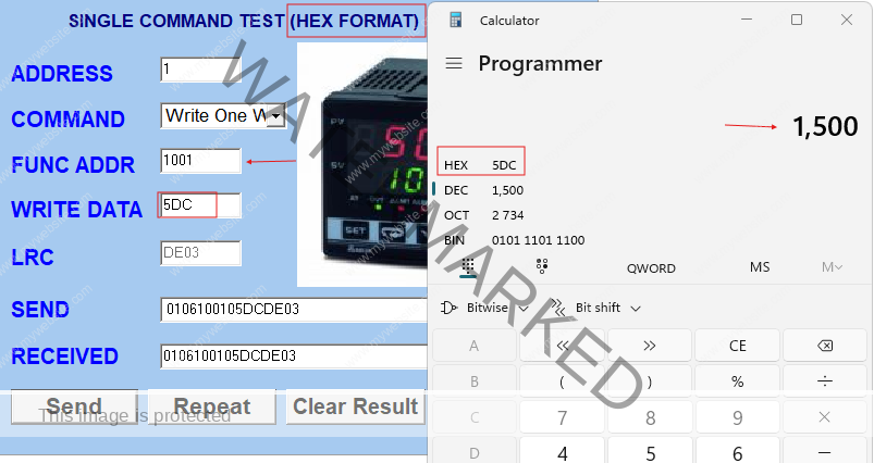 DTCOM tester