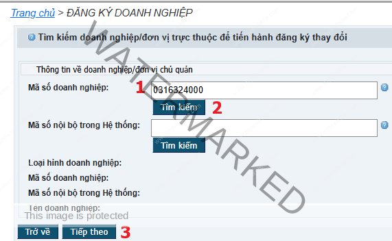 Thông tin về doanh nghiệp đơn vị chủ quản