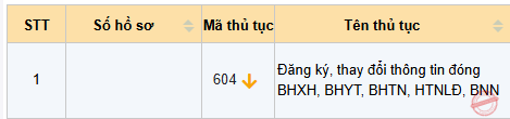 Hồ sơ 604 đưng ký thay đổi thông tin đóng BHXH, BHYT, BHTN, HTNLD, BNN