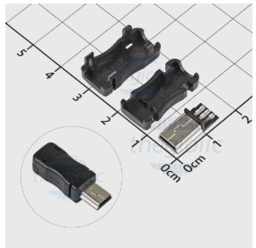 Cổng USB Mini-B Đầu Đực 5 Chân Hàn Dây