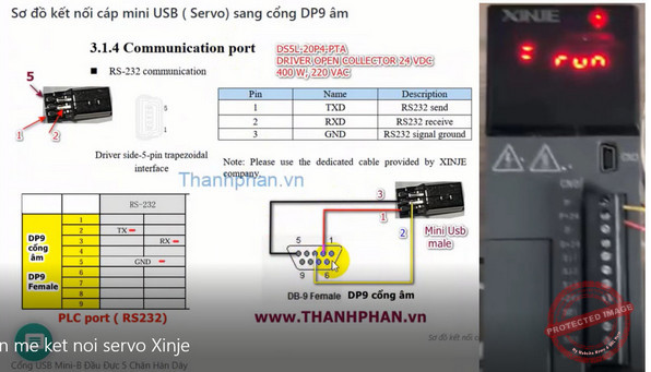 phần mềm cấu hình servo Xinje DS5E DS5L